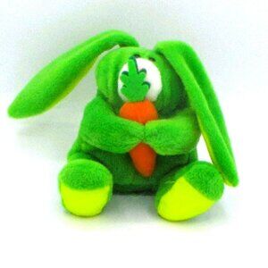 Stuffins 1997 Bunny Bean Bag Butt Plush Toy Soft Easter Gift 6" Tall